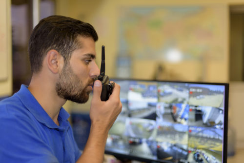 Man working in control room